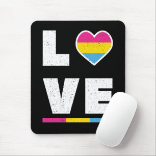 LGBTQ Pansexuelle Pride-Flagge Distressed Grunge L Mousepad