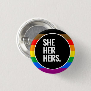 LGBTQ+ Philadelphia Pride-Flagge (QPOC) Button