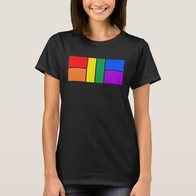 LGBTQ Pickleball Prix, LGBT Rainbow Pickle Ball C T-Shirt (Vorderseite)