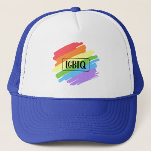 LGBTQ Pinselstriche Rainbow Truckerkappe