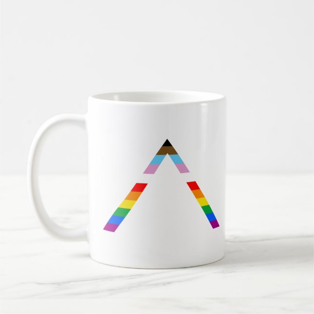 LGBTQ POC-Alligsymbol Kaffeetasse (Links)