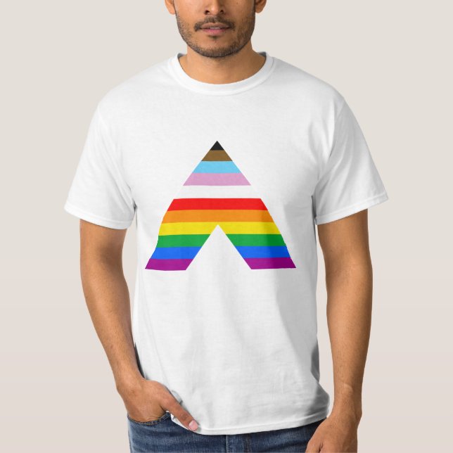 LGBTQ POC-Alligsymbol T-Shirt (Vorderseite)
