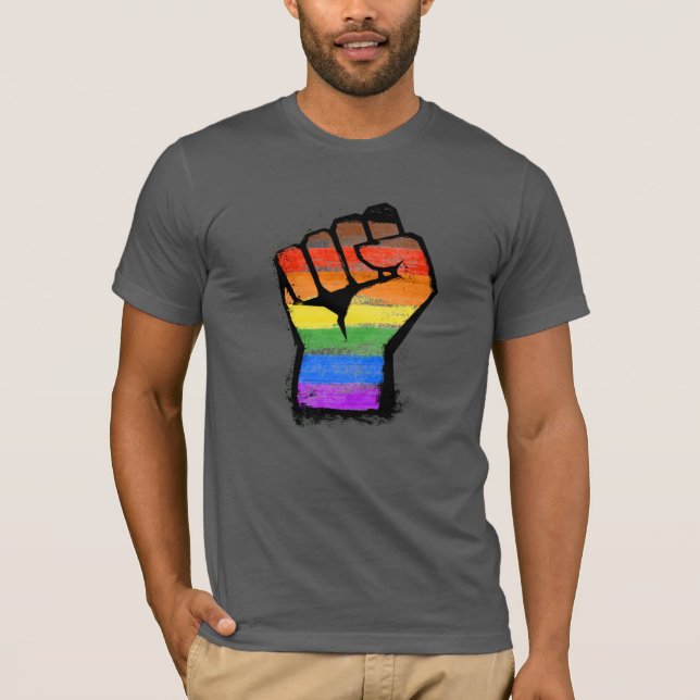LGBTQ POC Philly Pride Fire T-Shirt (Vorderseite)