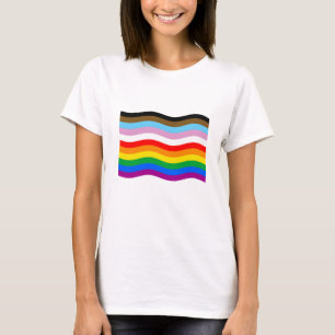 LGBTQ POC-Stolperwellenflagge T-Shirt