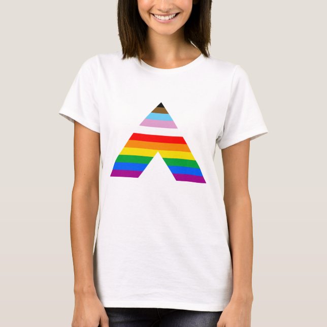 LGBTQ POC-Symbol T-Shirt (Vorderseite)