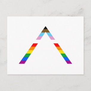 LGBTQ POC Verbündeten-Symbol Postkarte