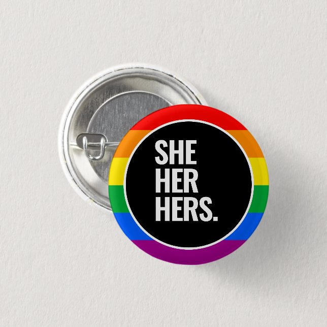 LGBTQ-Preis Button (Vorne & Hinten)