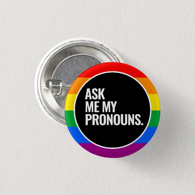 LGBTQ-Preis Button (Vorne & Hinten)