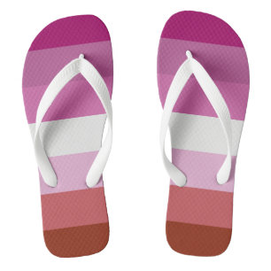 LGBTQ+-Preis für lesbische Flagge Flip Flops