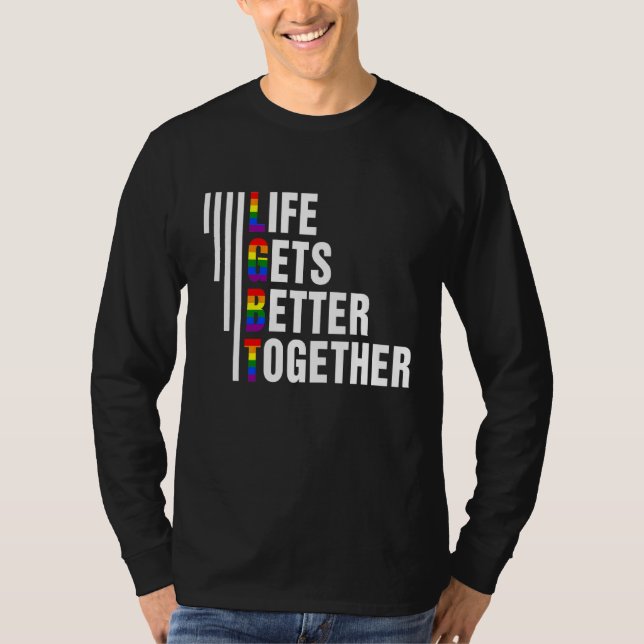 LGBTQ-Preis Monat 2022 für besseres Leben T-Shirt (Vorderseite)