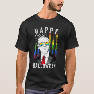 LGBTQ Pride Biden Happy Halloween für LGBT Prix m T-Shirt
