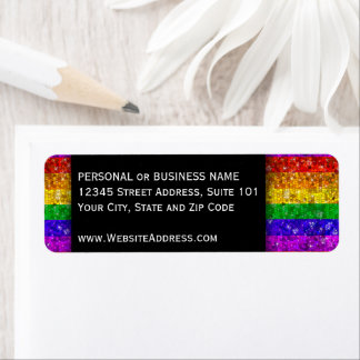 LGBTQ Pride Glitzer Rainbow Berufliche Adresse