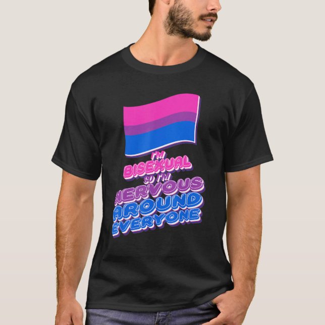 LGBTQ Pride Lesbian Gay Man Bisexual Flag T-Shirt (Vorderseite)