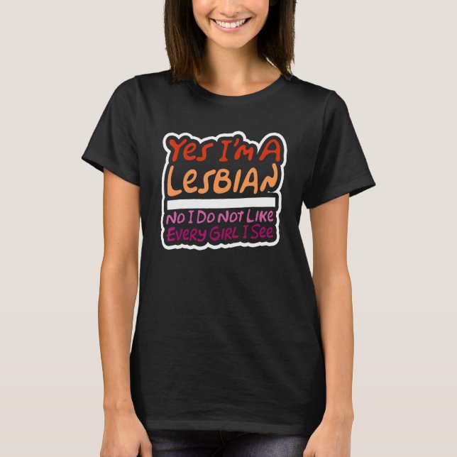 LGBTQ Pride Lesbian Woman  Homosexual Lesbianism S T-Shirt (Vorderseite)