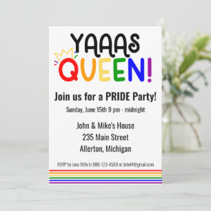 LGBTQ PRIDE Monat Party Einladung