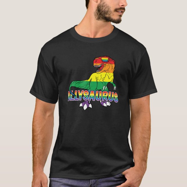 LGBTQ Pride Rainbow Axolotl T-Shirt (Vorderseite)