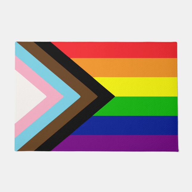 LGBTQ PRIDE RAINBOW DOORMAT FUßMATTE (Vorderseite)