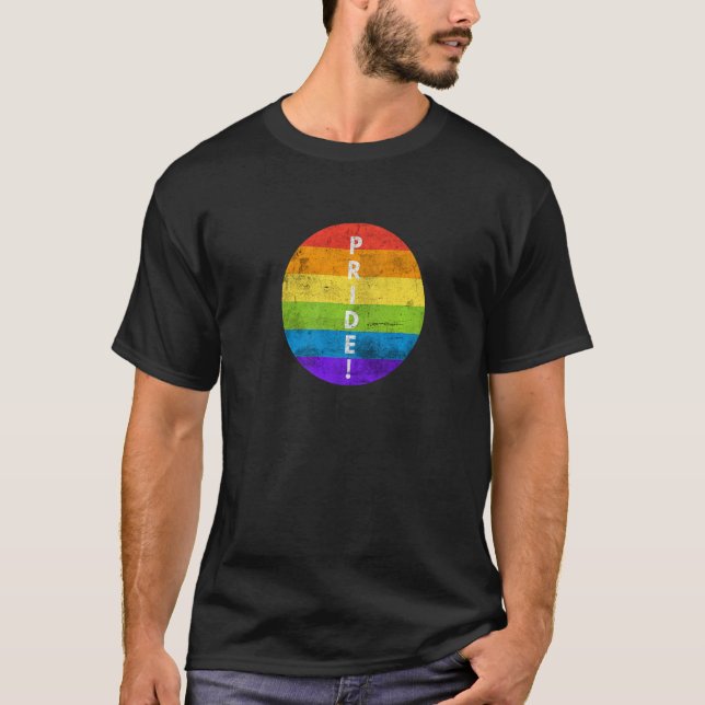 LGBTQ Pride Rainbow Equality Awareness Month Lesbi T-Shirt (Vorderseite)