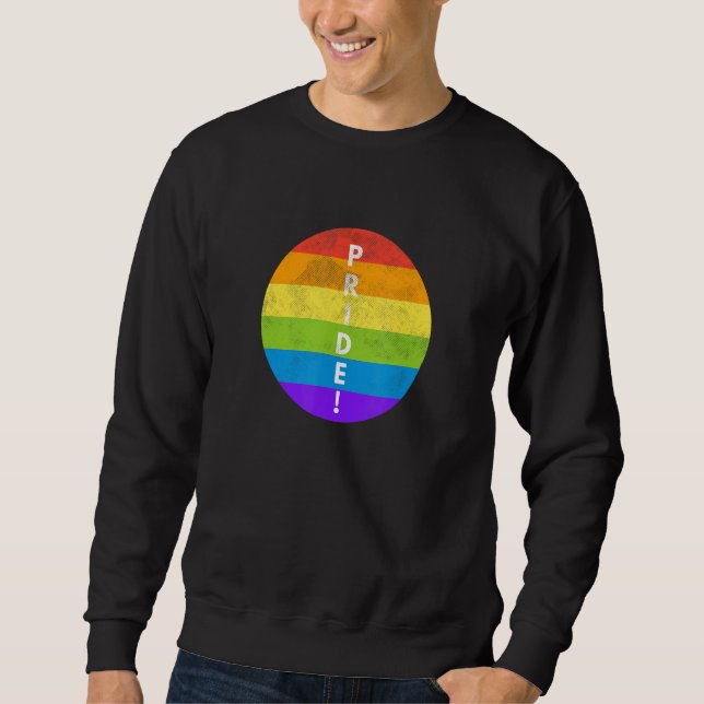 LGBTQ Pride Rainbow Flag Equality Gay Lesbian Tran Sweatshirt (Vorderseite)