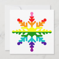 LGBTQ Pride Rainbow Flag Weihnachtsschneeflocke