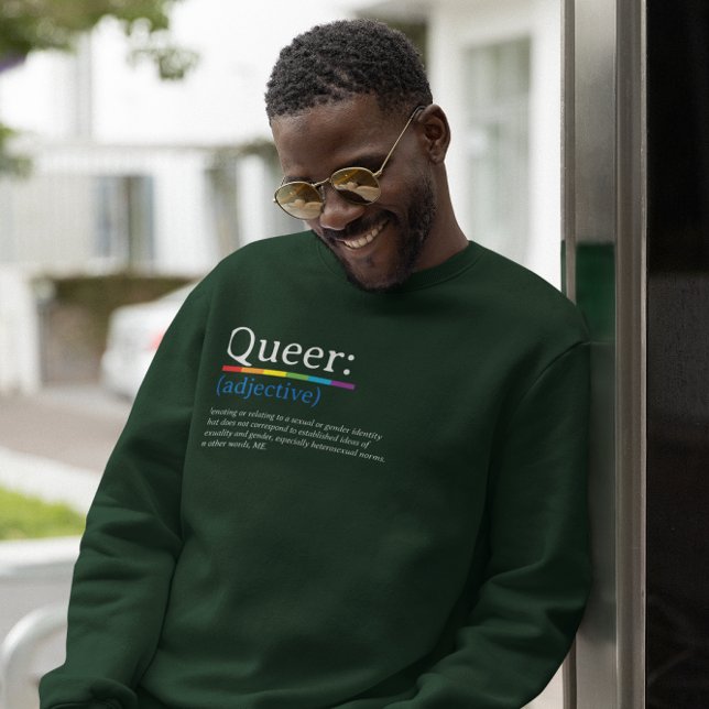 LGBTQ Pride Rainbow Que Sweatshirt (Von Creator hochgeladen)