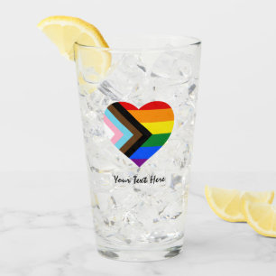 LGBTQ & Pride - Regenbogenfarben-Schiebeglas Glas