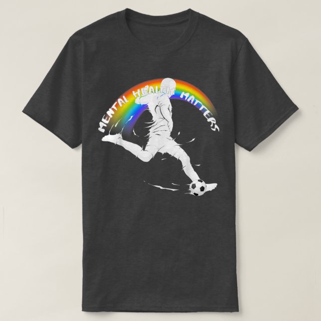 Lgbtq Pride Soccer Mental Health3043 1377 T-Shirt (Design vorne)