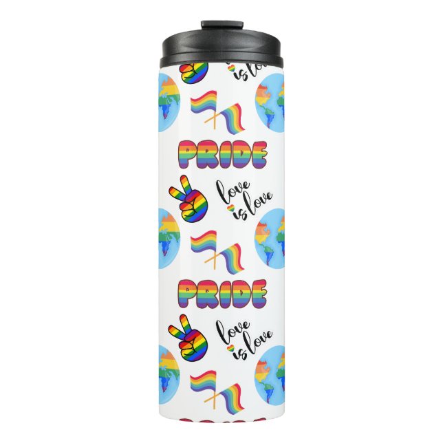 LGBTQ+ Primer Thermal Tumbler Thermosbecher (Vorderseite)