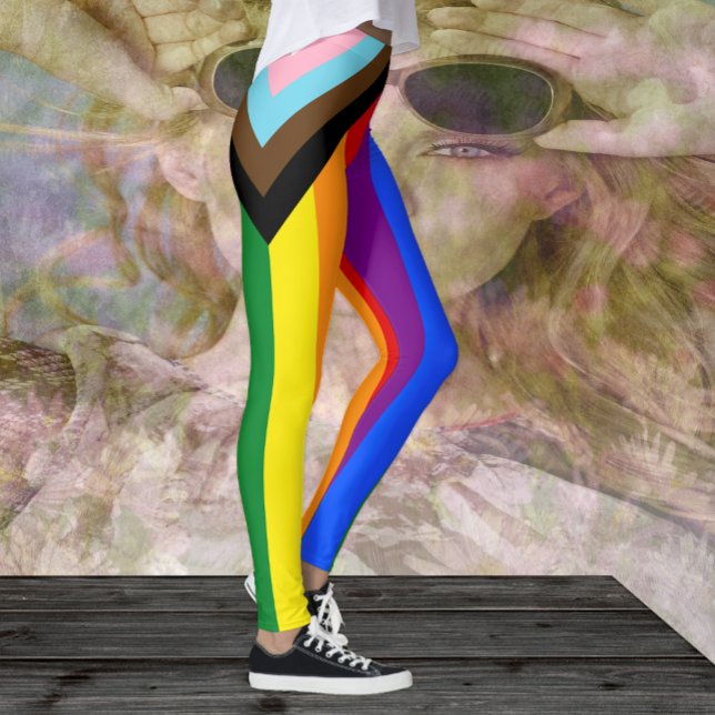 LGBTQ & Prix Leggings - RegenbogenProgress-Flag (Von Creator hochgeladen)