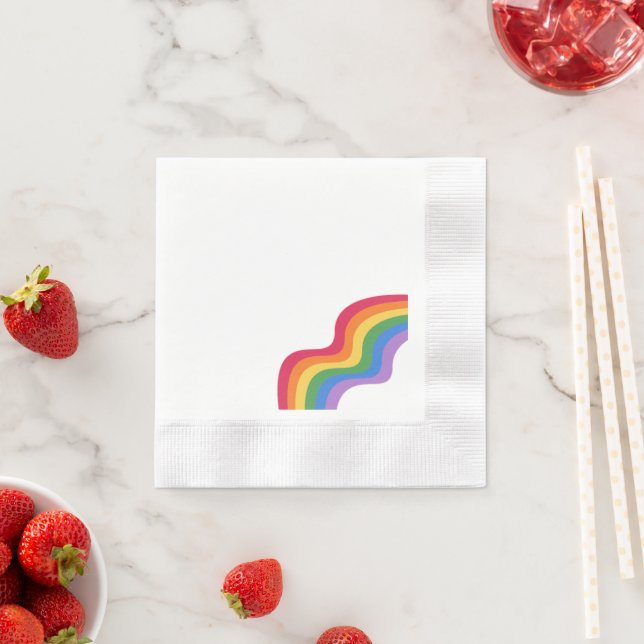 LGBTQ & Prix - Neapel für Regenbogendesign Serviette (Beispiel)