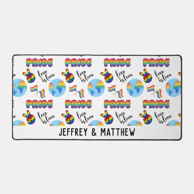 LGBTQ+ Prix Personalisierte Schreibtischmatte (Vorderseite)