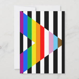 LGBTQ Progress Ally Stolzflagge Feiertagskarte