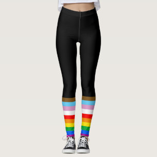 LGBTQ+ Progress-Flag- Streifen Leggings