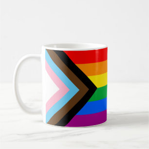 LGBTQ+ Progress-Flag-Tasse für Kaffee Kaffeetasse