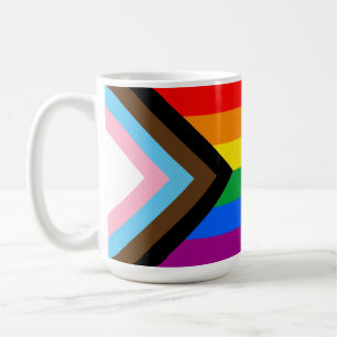 LGBTQ+ Progress-Flag-Tasse für Kaffee Kaffeetasse