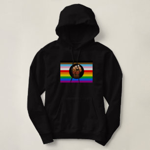 LGBTQ+ Progress POC Stolzflagge Hoodie