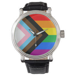 LGBTQ+ Progress Pride Armbanduhr