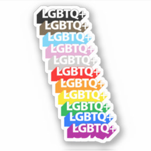 LGBTQ+ Progress Pride Aufkleber