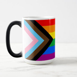 LGBTQ+ Progress Pride Flag Kaffeetasse