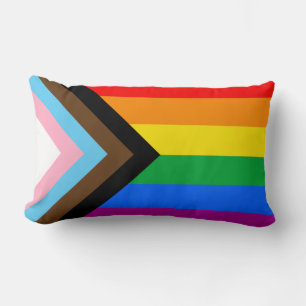 LGBTQ+ Progress Pride Lendenkissen