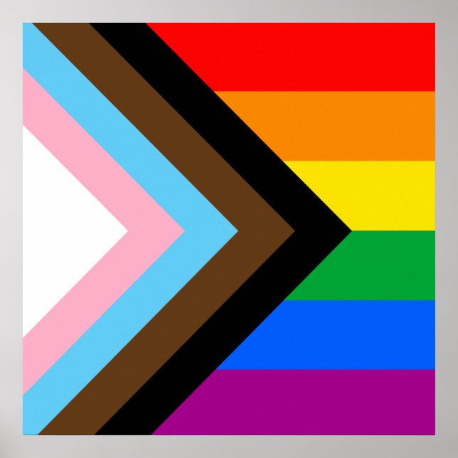LGBTQ+ Progress Pride Poster (Vorne)