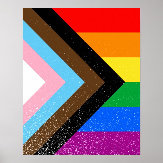 LGBTQ+ Progress Pride Poster (Vorne)