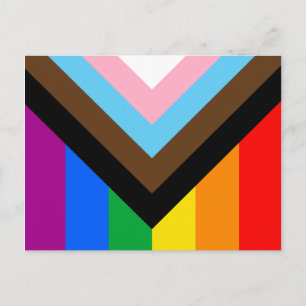 LGBTQ+ Progress Pride Postkarte