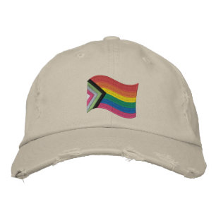 LGBTQ+ Progress Prilag Flag bestickt Baseball Ca Bestickte Baseballkappe