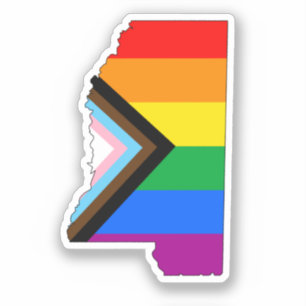 LGBTQ-Progress-Prix des Staatsstolzes Mississippi Aufkleber