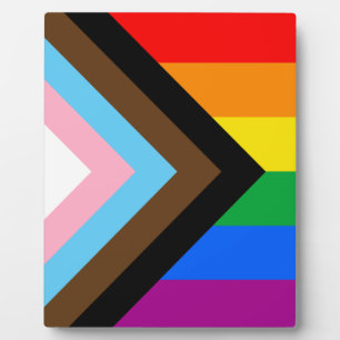LGBTQ+ Progress Stolz Fotoplatte