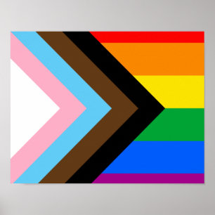 LGBTQ+ Progress Stolz Poster