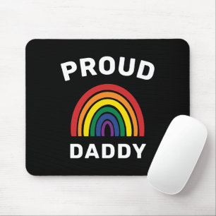 LGBTQ Proud Daddy Gay Pride Rainbow Vatertag Mousepad