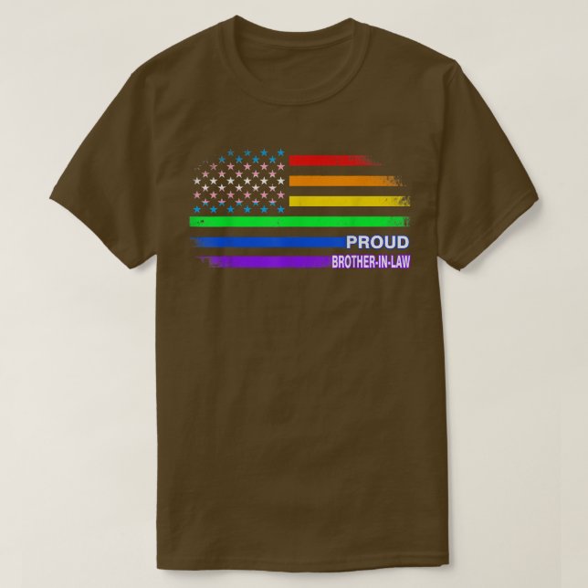 LGBTQ Proud Schwiegersohn-Gay Pride LGBT Ally Rai T-Shirt (Design vorne)