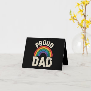 LGBTQ Proud Vater Gay Pride LGBT Allly Vatertag Karte